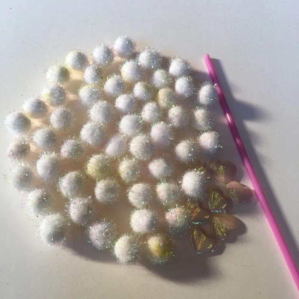 MINI POM Poms & Pink Puff Hearts Combo!